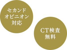 【セカンドオピニオン対応】【CT検査無料】