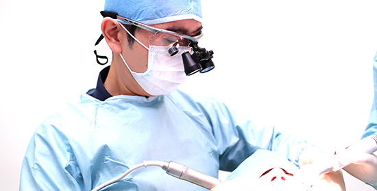 1回の手術で完結し、通院回数を削減