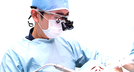 1回の手術で完結し、通院回数を削減